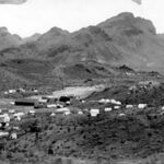 Overview showing Tent City arising in 1915 adjusted to 500
